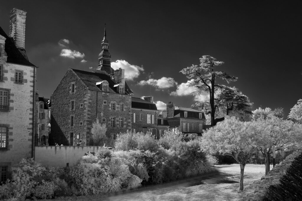 dinan-France-infrared-cityscape
